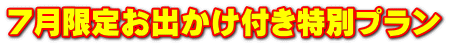 7月限定お出かけ付き特別プラン